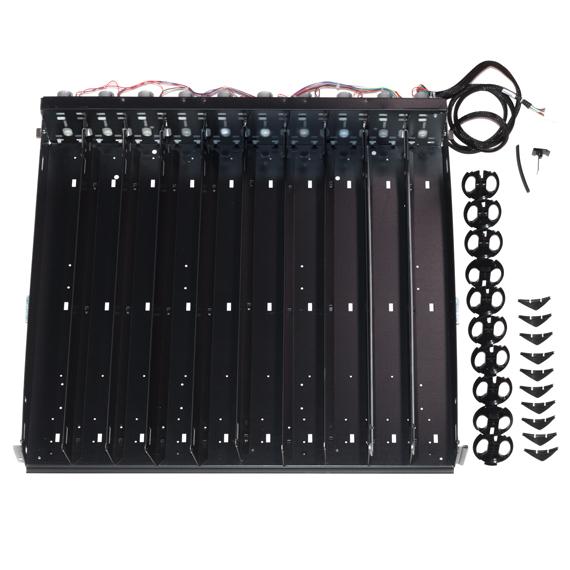 AMS 2403807 BLACK METAL TRAY, 10 SELECTION, MOTOR AND HARNESS INCLUDED, NO SPIRALS