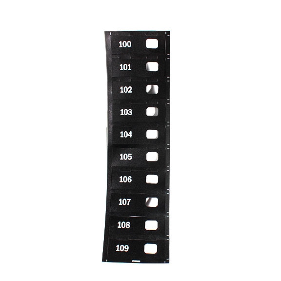 AP 109636 BLACK PLASTIC SELECTION TAB LABELS 100-109