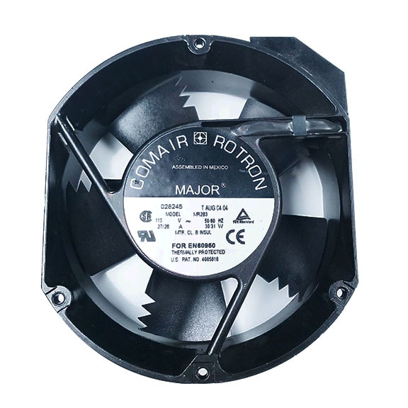 FASTCORP 80450126001 ELECTRIC CONDENSER FAN, BLACK, SERRATED FAN BLADES