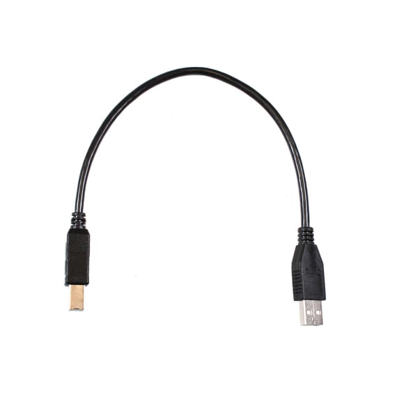 BLACK USB CABLE 8" LONG