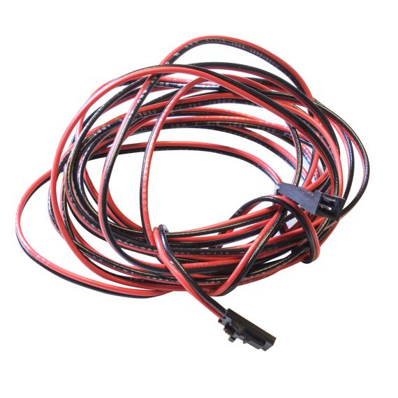 TEMPERATURE CABLE, 20 FT EXTENSION, RED AND BLACK WIRES