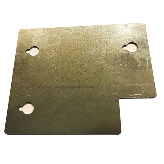 COIN MECH REFURB PLATE, STEEL SHEET METAL