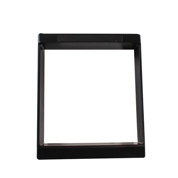 BEZEL FOR CUP WELL, WITH LABEL, BLACK