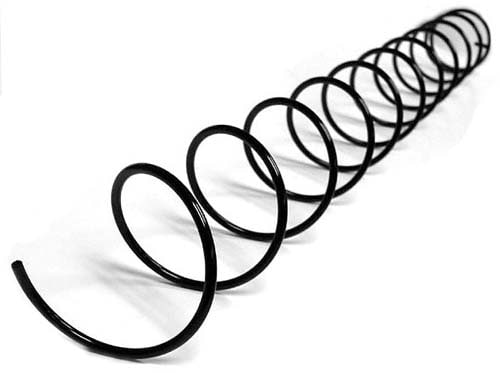 AMS 2146512 SPIRAL, 12 COUNT, LEFT HAND, BLACK, 3.75" DIAMETER