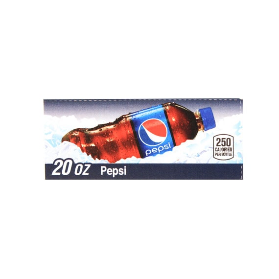 LABEL, PRODUCT, PEPSI BOTTLE, 1 5/8" X 3 19/32"