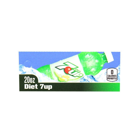 LABEL, PRODUCT, DIET 7-UP BOTTLE, 1 5/8X3 19/32