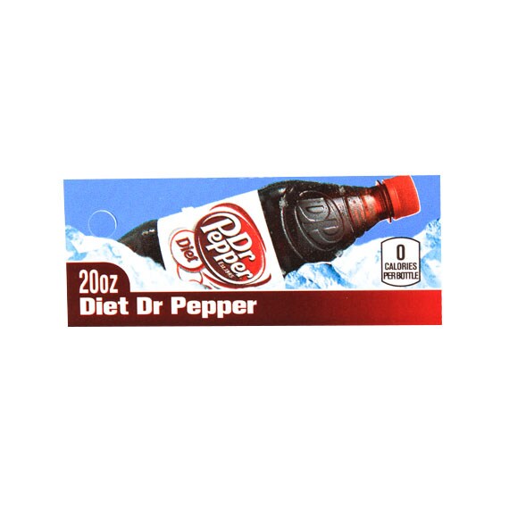 LABEL, PRODUCT, DIET DR. PEPPER BOTTLE, 1 5/8X3 19/32