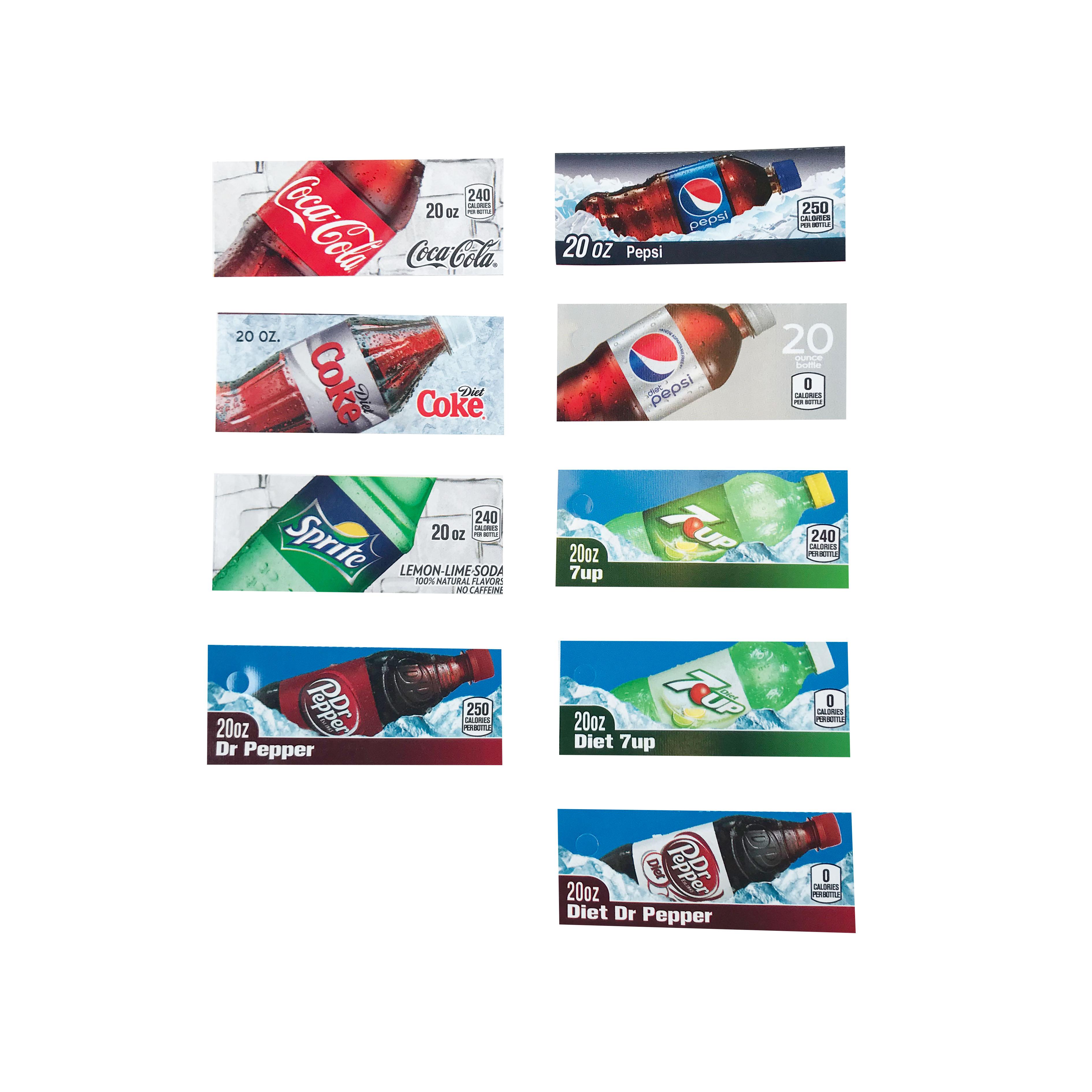 LABELS, GENERIC BOTTLES, FOR DIXIE & VENDO