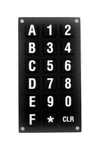 RUBBER KEYPAD, FOR ECC/DIX/BEVMAX