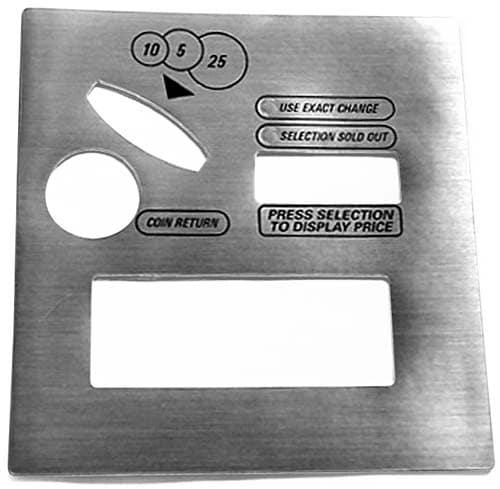 COIN INSERT LABEL, FOR VENDO 601/511/540