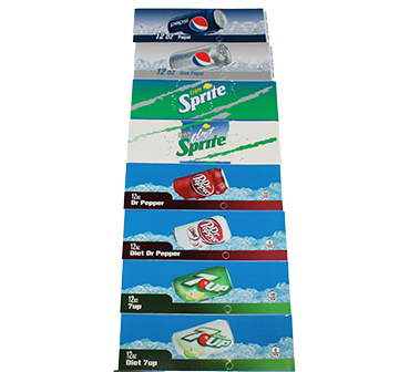 FLAVOR LABEL, SET OF 8, 12oz CANS,