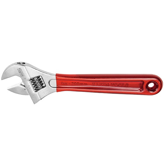 ADJUSTABLE WRENCH, 8" HANDLE
