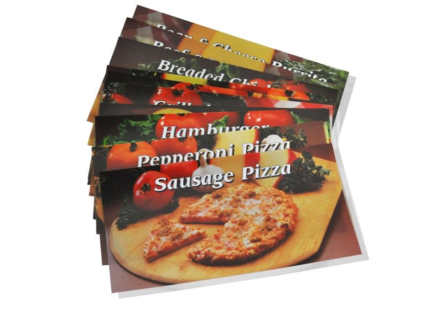 FOOD CARD SET, 10 PIECE SET, FOR FAS820