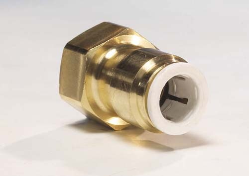 BRASS FITTING, 1/4 TUBE, 1/4 FEMALE FILLER