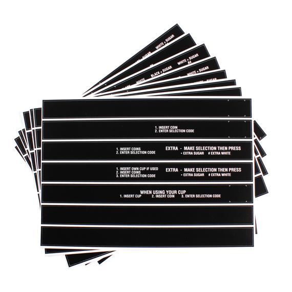 LABELS, PRODUCT LABEL SET, 8 SHEETS, FOR RMI 211