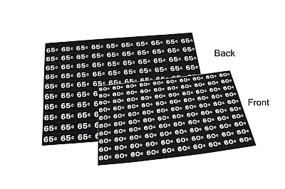 LABELS, PRICE SHEET, 60/65, FOR NAT 140/146