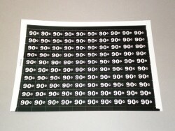 LABELS, PRICE SHEET, 90/95, FOR NAT 140/146
