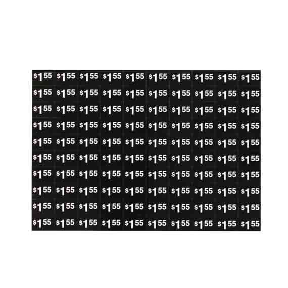 LABELS, SHEET, PRICE LABELS $1.50/1.55