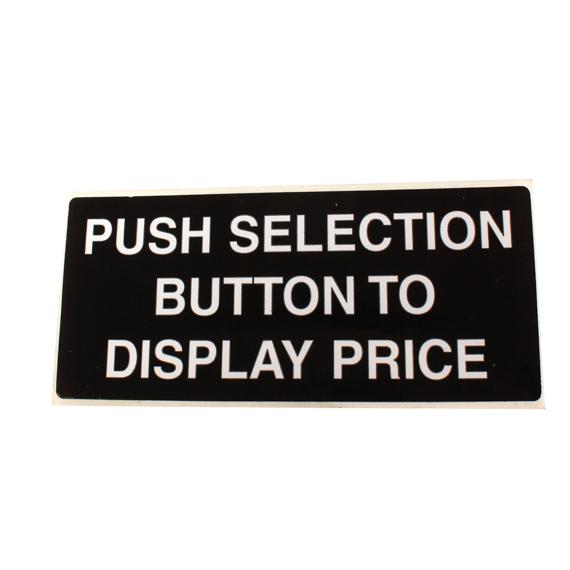 VE3217 - PRESS SEL.BUTTON & INSTRUCTION LABEL, FOR SODA | VE Solutions
