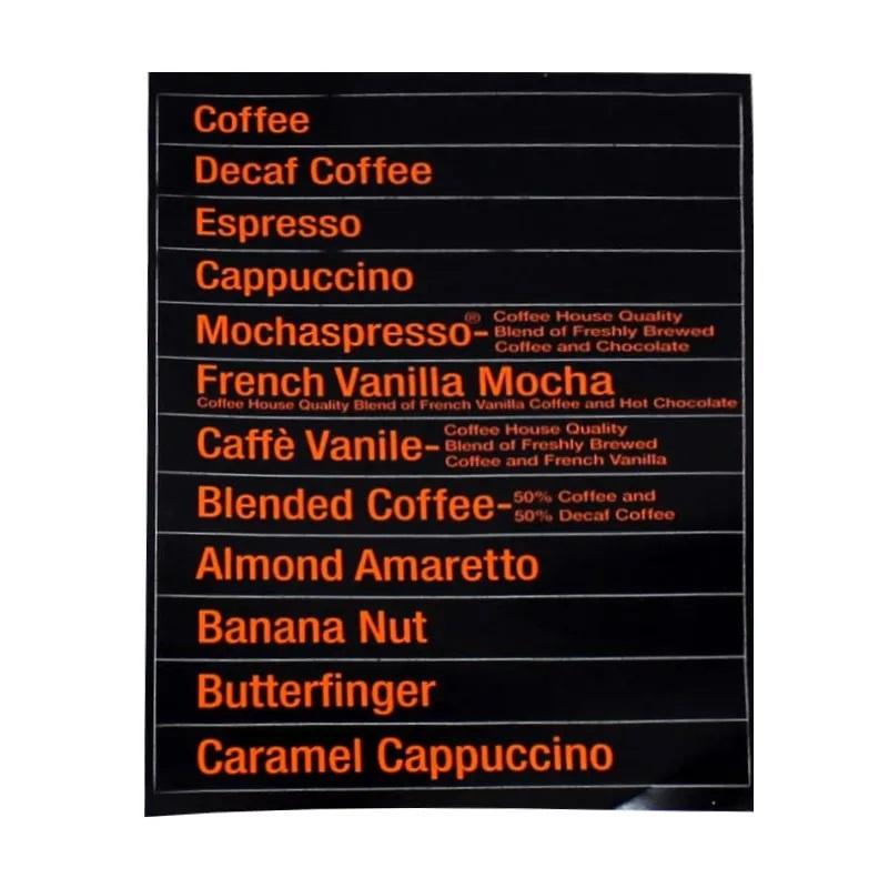 DRINK FLAVORS #1 SHEET FOR NATIONAL 673