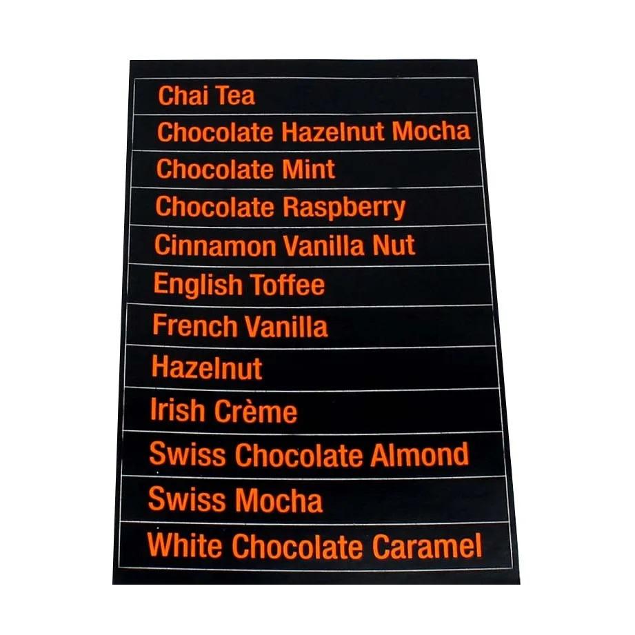 DRINK FLAVORS #2 SHEET FOR NATIONAL 673