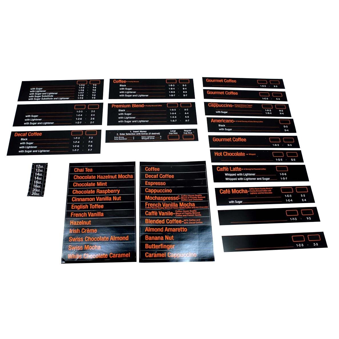 COFFEE INSTRUCTION LABELS, FOR NATIONAL 673