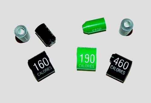 CALORIE ROLLS, 0-250 CALORIES, GREEN W/WHITE, FOR NATIONAL 147