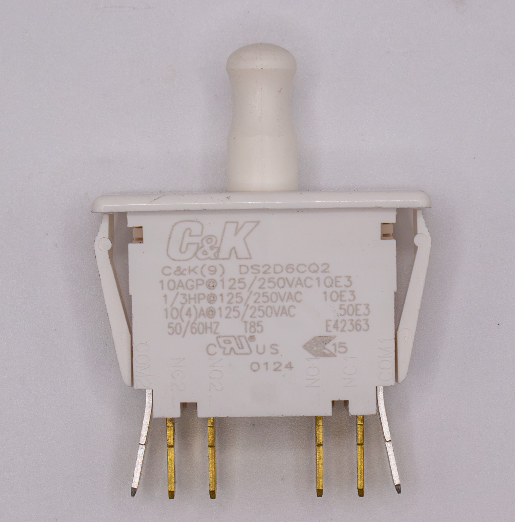 INTERLOCK SWITCH, 10A, PUSH-PULL