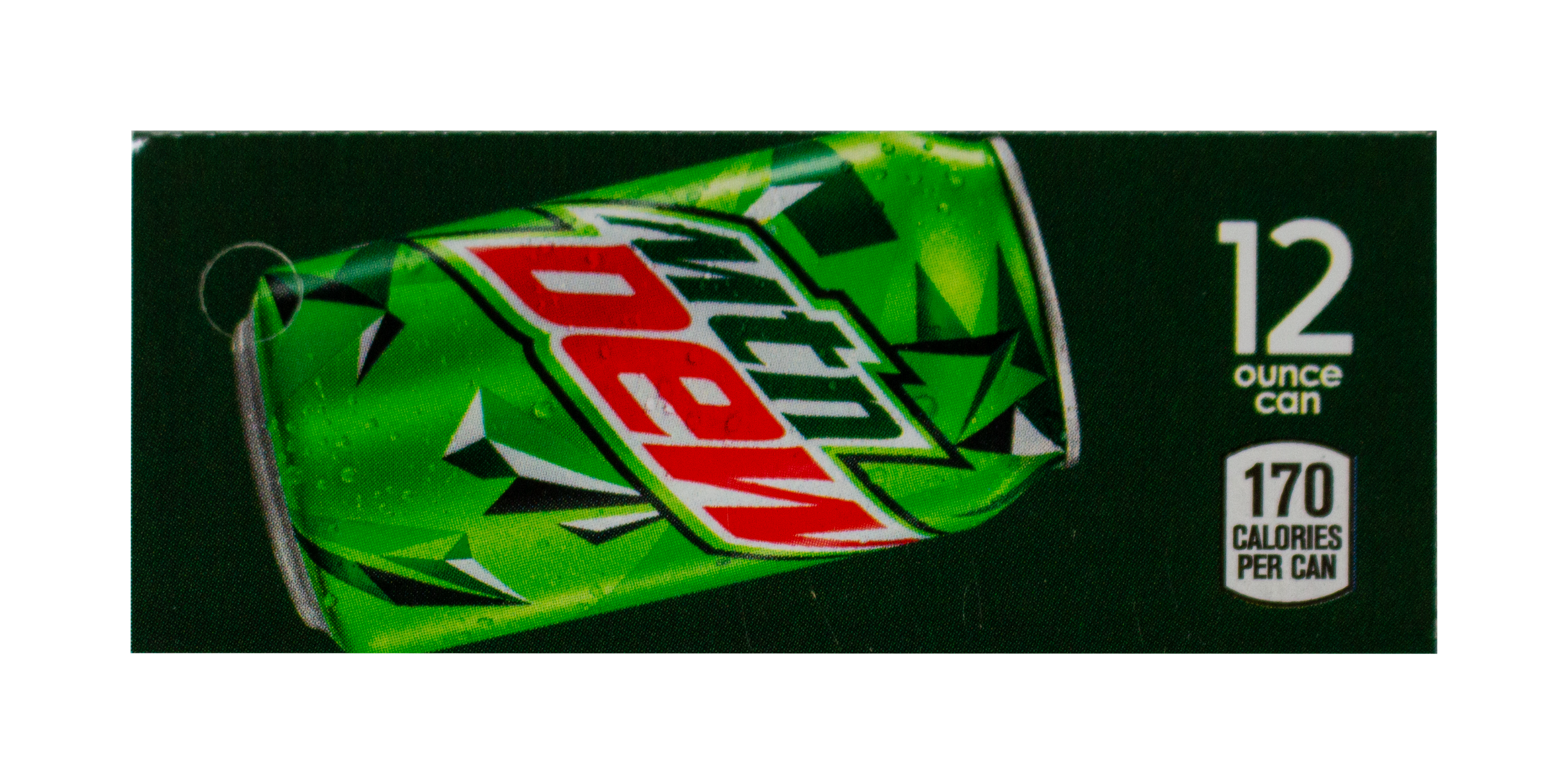 VE42102 - FLAVOR LABEL, 3 3/4" X 1 3/4", MOUNTAIN DEW CAN 12 OZ I VE Solutions