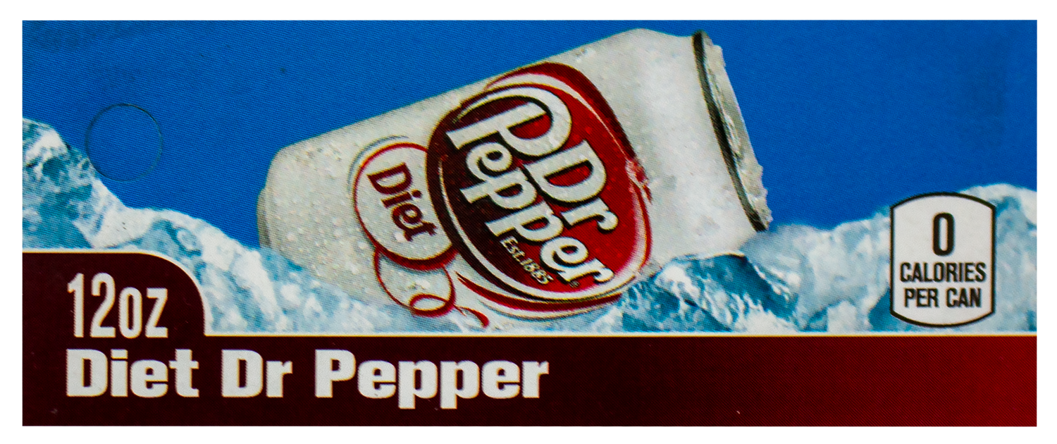 FLAVOR LABEL, 3 3/4" X 1 3/4", DIET