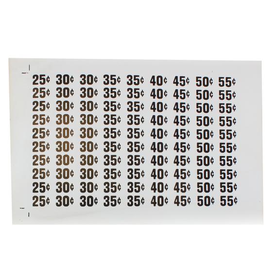 LABELS, PRICE LABEL .25-1.05 FOR AP & MM