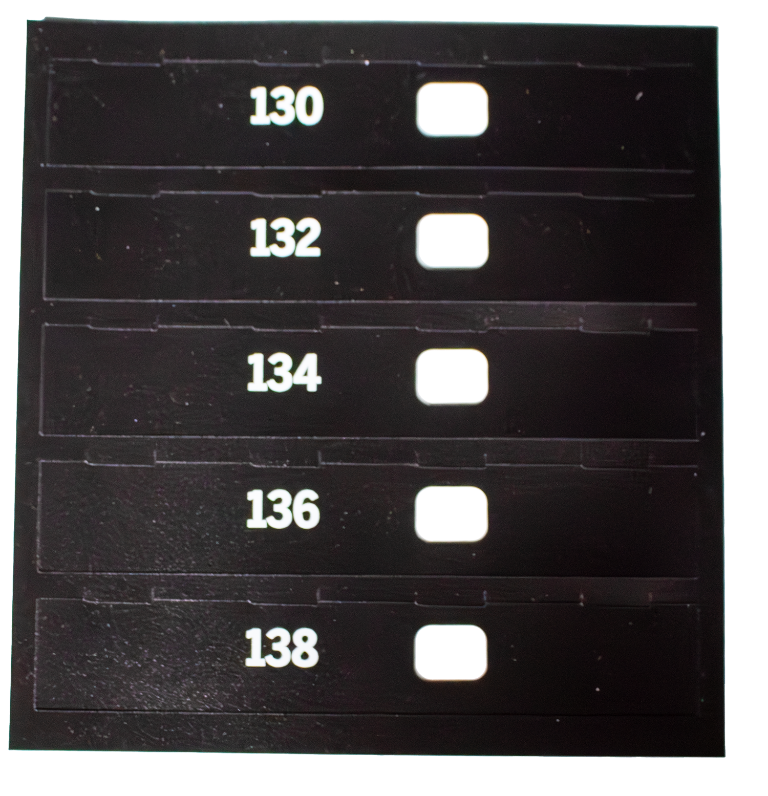 SELECTION TABS 130-138, SNACK, FOR