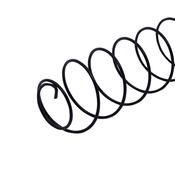 SPIRAL, 10 COUNT, LEFT HAND, BLACK, 3.75" DIAMETER, FOR AMS