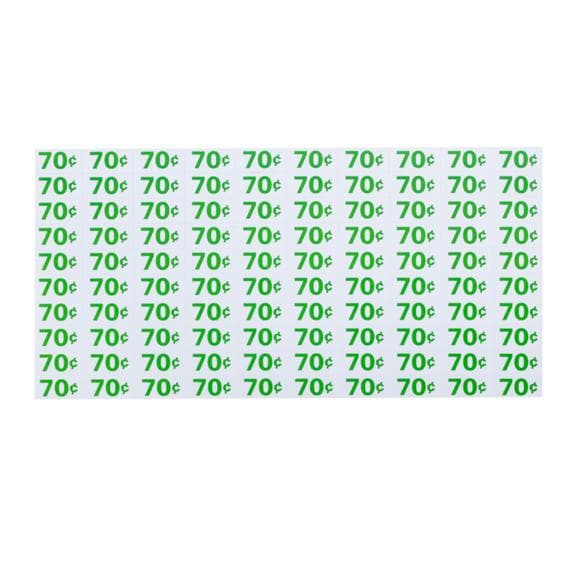PRICE SHEET, 70/75 GREEN/WHITE, FOR AP 4000/7000/110/111/112/113