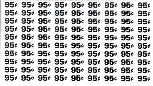 LABEL, PRICE SHEET, .90/.95, FOR AP 4000/7000/110/111/112/113