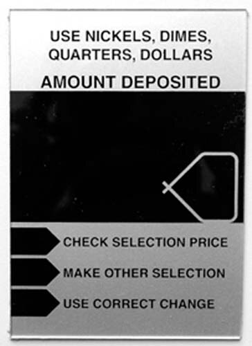 LABELS, INSTRUCTION PLEXI "USE DOLLARS" FOR AP 7000
