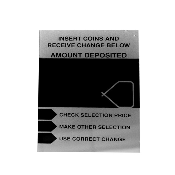 COIN INSTRUCTION PLATE FOR AP 7000