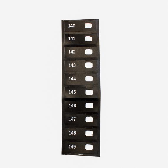 AP 109637 BLACK PLASTIC LABELS, SELECTION TABS 140-149