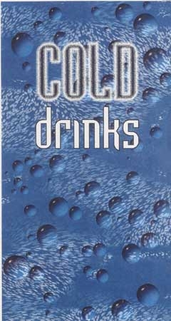 COLD DRINK SIGN FOR DIXIE 440 AND 600, BLUE BUBBLE DESIGN