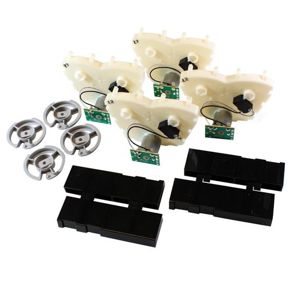 DUAL SPIRAL KIT, 4 WIDE, MOTORS/HUBS/PRICES, FOR AP 110