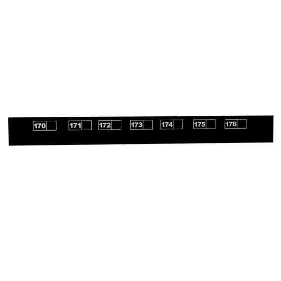 LABEL, FOR 7 MOTOR TRAY, 170-176