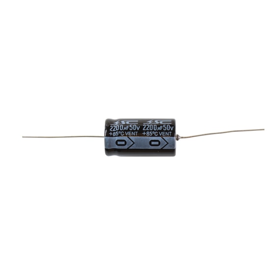 CAPACITOR, 2200 UF, 50 VOLTS, AXIAL 199479