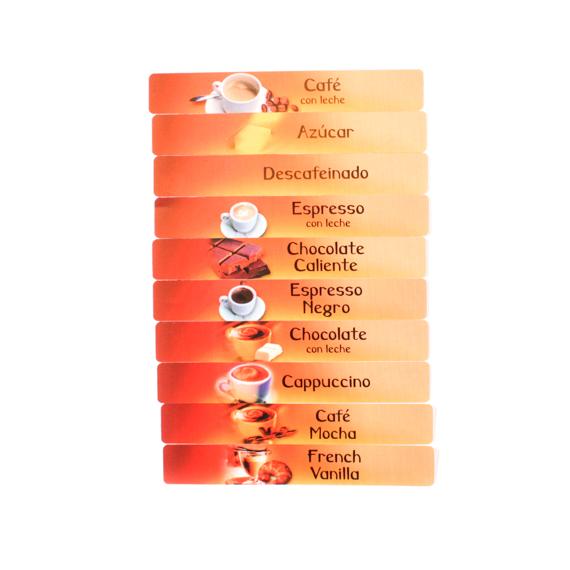 BRIO PRODUCT LABEL SET, SPANISH, 4 COLOR SET