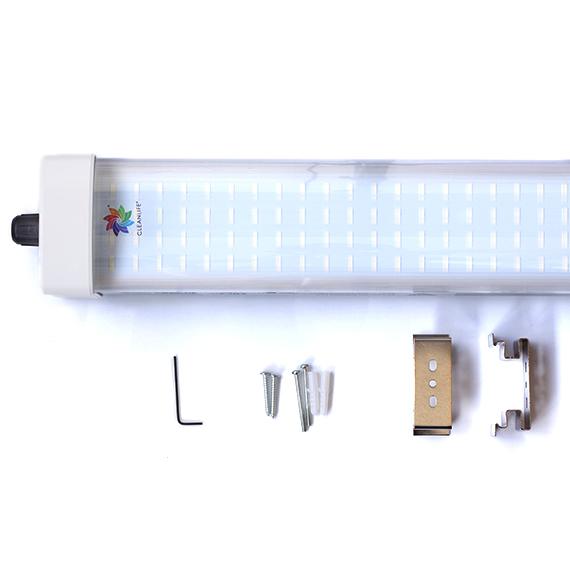 4 FOOT, VAPOR TIGHT LED, STRIPED/DAYLIGHT, 50 WATT, 6000K
