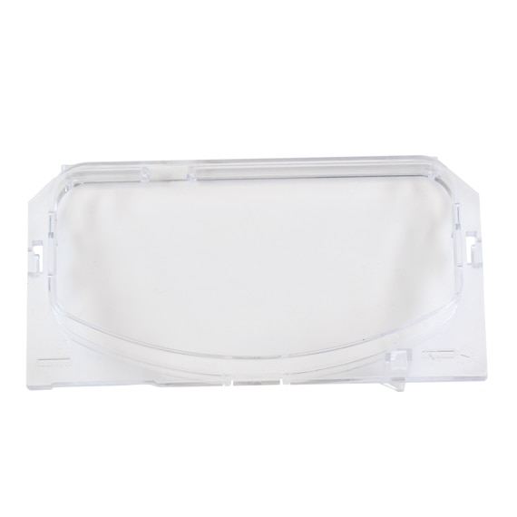 BUTTON, CLEAR PLASTIC