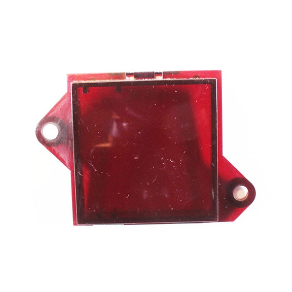 LENS, RED, PLASTIC