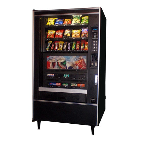 COMBO VENDING MACHINE, NATIONAL, 497, USED COMBO VENDING MACHINE